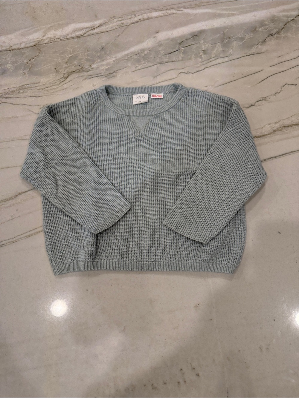 Zara Toddler Waffle Knit Sweater